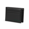 New Trendz Slim Bifold Wallet in black leather with embossed logo