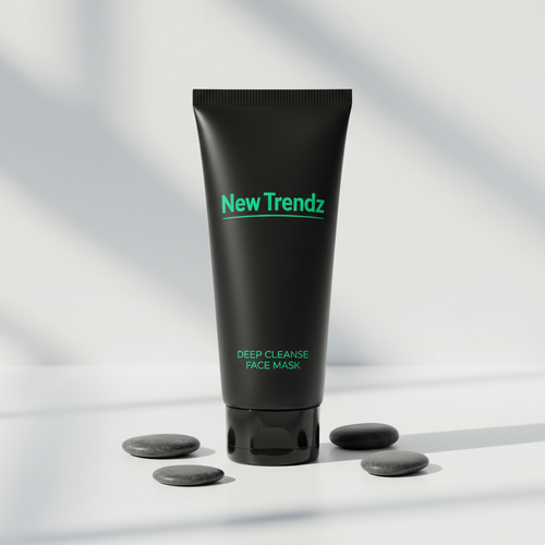 New Trendz Deep Cleanse Face Mask in black squeeze tube