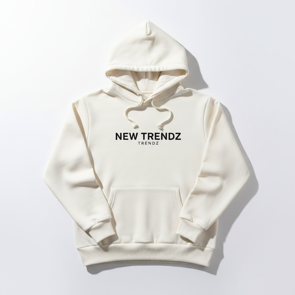 New Trendz Logo Hoodie white background